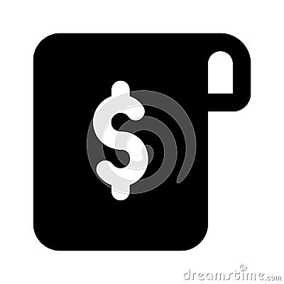 Well designed icon of receipt, trendy icon of invoice Vector Illustration