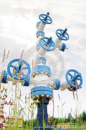 Wellhead. Stock Photo