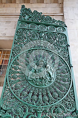 Wellington Arch gate detail Stock Photo