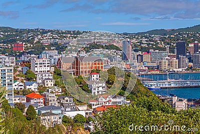 Wellington city centre, New Zealand Stock Photo