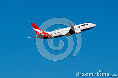 Qantas plane Editorial Stock Photo