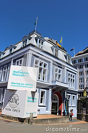 Wellington Museum Bond Store heritage building Editorial Stock Photo