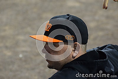 Wellknown Dutch pitcher during game in the dugout Editorial Stock Photo