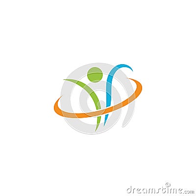 Wellnes symbol vector icon illustration. Vector Illustration