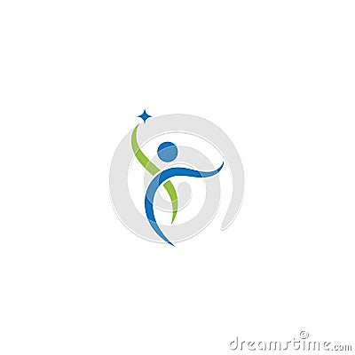 Wellnes symbol vector icon illustration. Vector Illustration