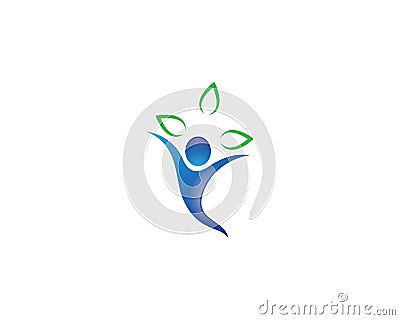 Wellnes symbol vector icon Vector Illustration