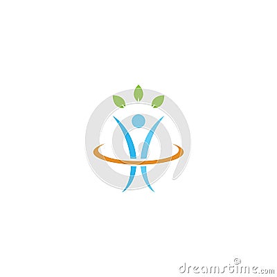 Wellnes symbol vector icon illustration. Vector Illustration