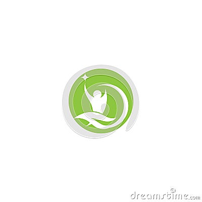 Wellnes symbol vector icon illustration. Vector Illustration