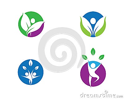 Wellnes symbol vector icon Vector Illustration