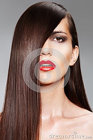 Glamour Model With Shiny Gold Jewelry, Volume Hair Stock Image - Image ...