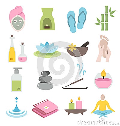 Wellness Icons Vector Illustration