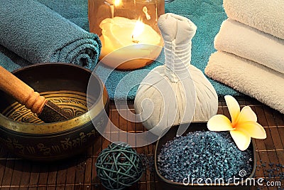 Wellness massage still life Stock Photo