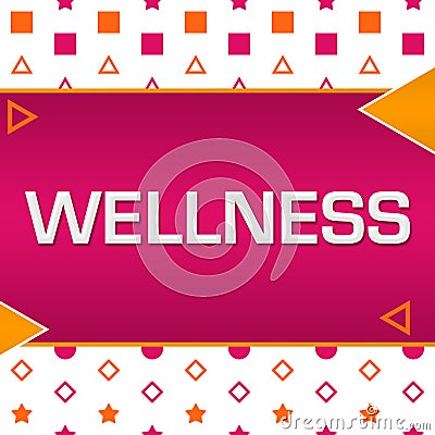 Wellness Pink Orange Basic Shapes Triangles Stock Photo