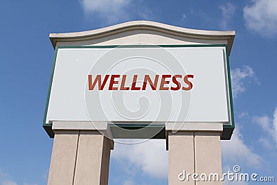 Wellness Sign Stock Photo
