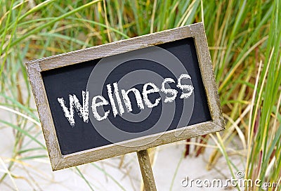 Wellness sign Stock Photo