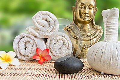 Wellness spa massage still life Stock Photo