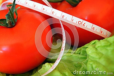 Wellness tomato salad Stock Photo