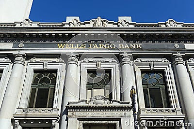 Wells Fargo Bank, San Francisco, California CA, USA. Editorial Stock Photo