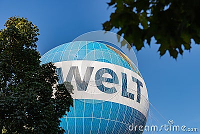Welt Balloon Editorial Stock Photo
