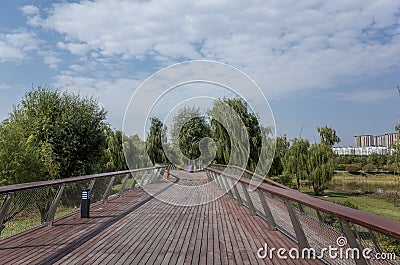 Wen Ying Lake scenery Stock Photo