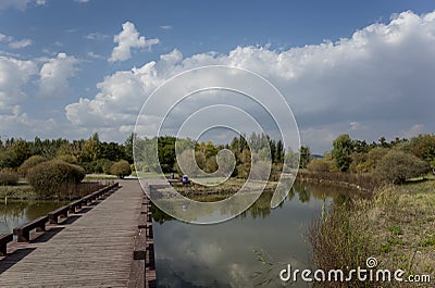 Wen Ying Lake scenery Stock Photo