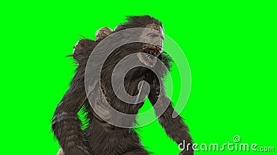 Wendigo mythical monster 3d render Stock Photo