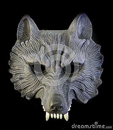 Werewolf Half Mask Stock Photo