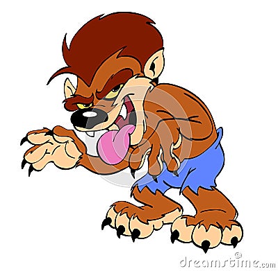 Werewolf Halloween cartoon Cartoon Illustration