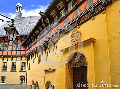 Wernigerode Rathaus Stadt city hall Harz Germany Stock Photo
