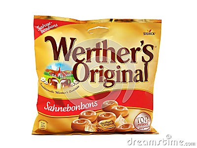 Werther`s Original Classic Cream Candies Editorial Stock Photo