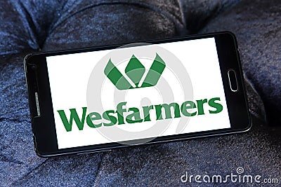 Wesfarmers conglomerate logo Editorial Stock Photo