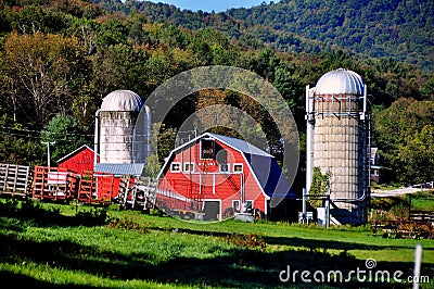 West Arlington, VT: Nolan Farm Editorial Stock Photo