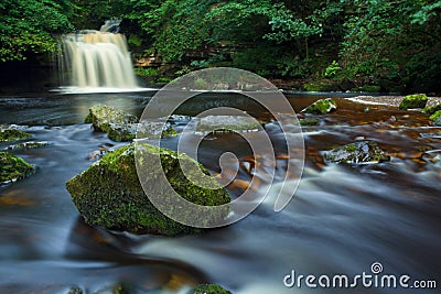 West Burton falls, Yorkshire Dales NP, UK Stock Photo