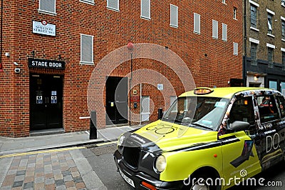 West End`s most hidden-away Art Deco theatres, the Cambridge Theatre is located in Seven Dials Covent Garden in London UK Editorial Stock Photo