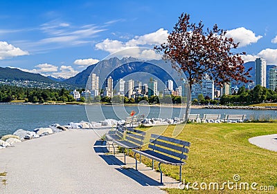 The West End of Vancouver Stock Photo