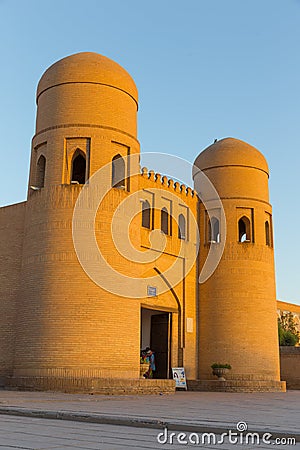 West gate of Khiva, Uzbekistan Editorial Stock Photo