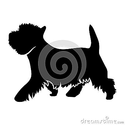 West Highland White Terrier Vector Illustration | CartoonDealer.com
