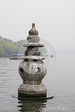 West Lake Cultural Landscape in Hangzhou, China Stock Photo