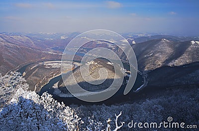 The West Morava Meander Stock Photo