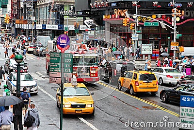 West 42nd Street Editorial Stock Photo