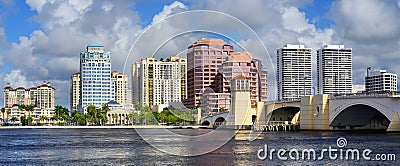 West Palm Beach Skyline Stock Photo