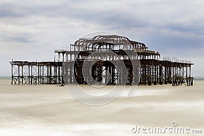 West Pier Brighton Stock Photo