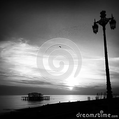 West Pier, Brighton, England Stock Photo