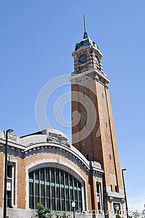 The West Side Market Tower Stock Photo