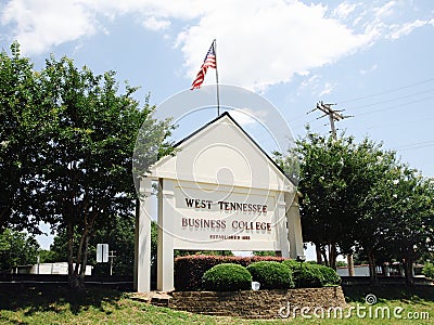 West Tennessee Business College, Jackson TN Editorial Stock Photo