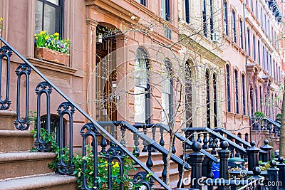 West Village at New York Manhattan Stock Photo