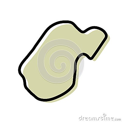 West Virginia map vector illustration. USA state map.West virginia vector illustration. USA state map Vector Illustration