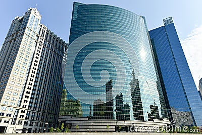 333 West Wacker Drive - Chicago Stock Photo