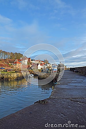 West Wemyss Harbour and village in Fife Scotland Editorial Stock Photo