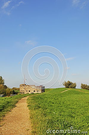 Westbatterij in Muiden Holland Stock Photo